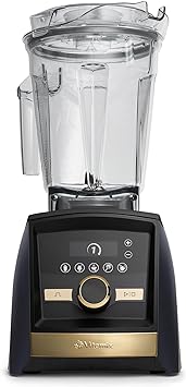 Vitamix A3500 Ascent Series Smart Blender, Professional-Grade, 64 oz. Low-Profile Container, Matte Navy with Gold Accents