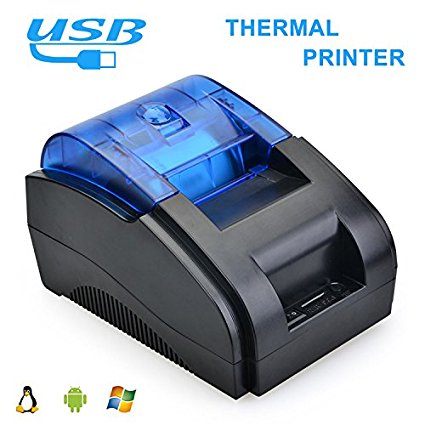 Scangle 58MM USB POS Thermal Printer - Thermal Receipt Printer, Printing Speed:90mm/Sec, Compatible With ESC/POS Commands Set (58mm Thermal Receipt Printer without Auto-cutter)