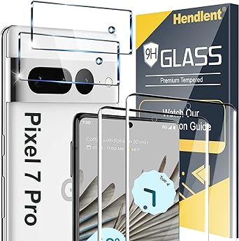 [2 2 Pack] for Google Pixel 7 Pro Screen Protector, 9H Tempered Glass, Ultrasonic Fingerprint Compatible, 3D Curved, HD Clear Scratch Resistant for Google Pixel 7 Pro 5G Glass Screen Protector