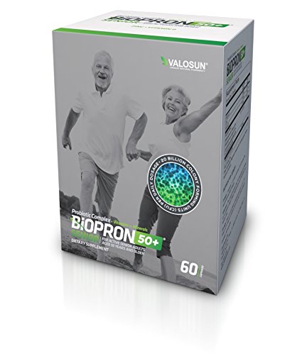 Selenium & Probiotic Blend Supplement Plus Vitamins & Minerals for Senior Adult Men & Women 50  BiOPRON SENIOR Benefits Digestive Health & Immunity Support, 60 Day Supply, No Refrigeration Required