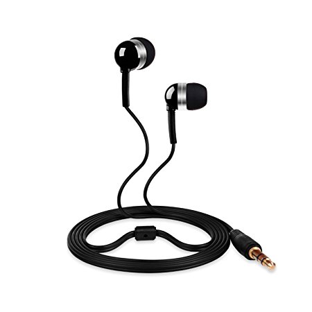 Betron B630 Sound Isolating Dynamic Driver Earphones with improved Bass for Ipods, Ipads , MP3 and MP4 players with 3.5mm Jack , Black