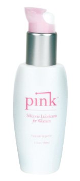 Pink Silicone Lube for Ladies with Vitamin E and Aloe Hypoallergenic 33oz