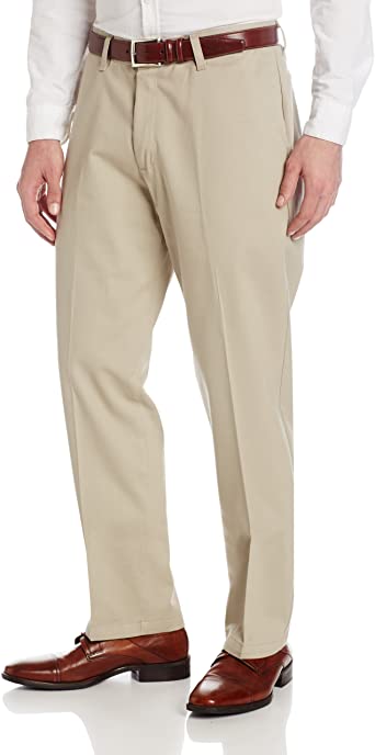 LEE Men's Stain Resistant Relaxed Fit Flat Front Pant