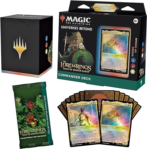 Magic The Gathering The Lord of The Rings: Tales of Middle-Earth Commander Deck 1   Collector Booster Sample Pack