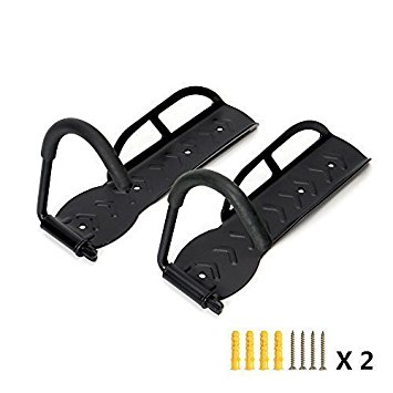 Taide 2 X Black Steel Bike Hook, Bicycle Holders, Wall Mounted Mount Bicycle Save Space Rack Hanger, Home Or Bicycle Shop Necessary Bike Rack, For Bike Storage Or Show