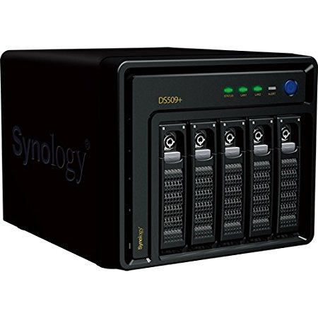 Synology Disk Station 5-Bay (Diskless) Network Attached Storage DS509  (Black)