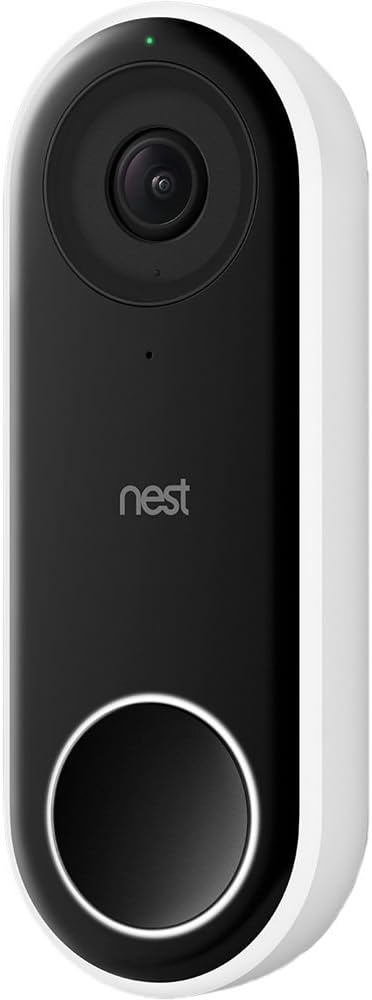 Google Nest NC5100GB Hello Video - Sonnette de porte 2160p - Noir