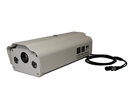 Proxy PLP8065 700 TVL License Plate Weatherproof Outdoor Bullet Security Camera, 9-22 mm Varifocal Lens (Black)