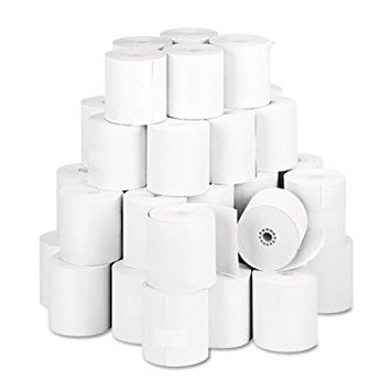 NCR 856348 Thermal Receipt Paper, 3-1/8" x 230', White, 50 Rolls/Pk