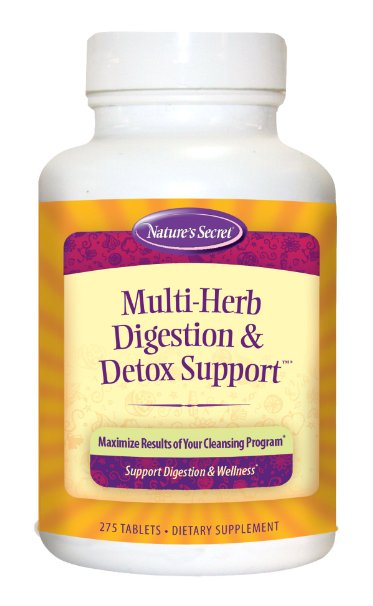 Nature's Secret Multi Herb Digestion and Detox Support Economy Diet Supplement, 275 Count