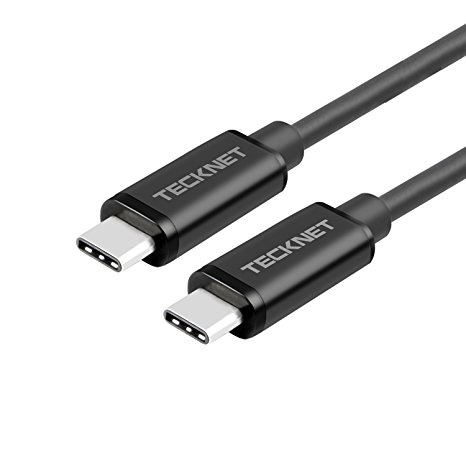 TeckNet USB 3.0 Type C (USB-C) to Type C (USB-C) 1M (3.3 feet) USB Fast Charging & Data Transfer Cable For Apple New Macbook 12 Inch,Nokia N1,Chromebook Pixel 2015,Other Type-C Supported Devices