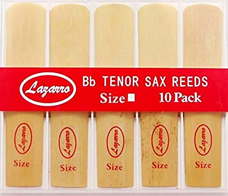 Lazarro® TR-L-2.5 Tenor Saxophone Sax Reeds Size 2.5, Strength 2 1/2, Box of 10 - All Sizes Available