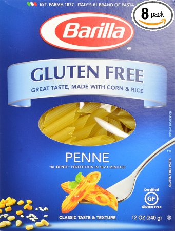 Barilla Penne Pasta Gluten Free, 12 Ounce (Pack of 8)