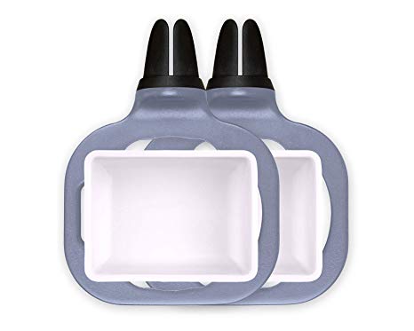 Saucemoto Dip Clip | An in-car sauce holder for ketchup and dipping sauces. (2 Pack, Gray)