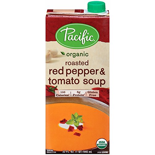 Pacific Foods Roasted Red Pepper and Tomato Soup, Organic, 32 oz