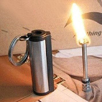 Survival Camping Hiking Emergency Fire Starter Flint Match Lighter KeyChain