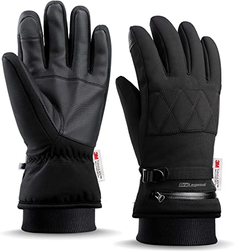 Winter Ski Gloves -Waterproof 3M Thinsulate Work & Snow Gloves for Women and Men