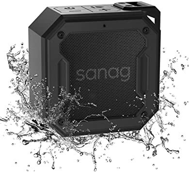 Waterproof Bluetooth Speakers,Sanag Outdoor Portable Sperker IPX7 Waterproof Wireless Speakers with 12W HD Stereo Sound,Rich Bass,Built-in Mic and AUX/SD Input for Shower,Pool,Outdoor,Travel