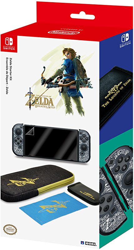 HORI Zelda Breath of the Wild Starter Kit for Nintendo Switch Officially Licensed by Nintendo - Nintendo Switch;