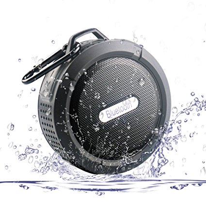 MIDWEC Bluetooth Shower Speaker/Waterproof Bluetooth 3.0 Speaker With Suction Cup Built-in Microphone