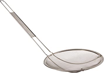 Winco Stainless Steel Strainer, 6.5-Inch Diameter, Course Mesh