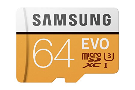 Samsung 64GB 100MB/s (U3) MicroSDXC EVO Memory Card with Adapter (MB-MP64GA/AM)