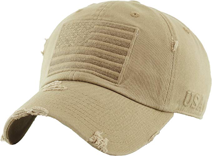 KBETHOS Tactical Operator Collection with USA Flag Patch US Army Military Cap Fashion Trucker Twill Mesh