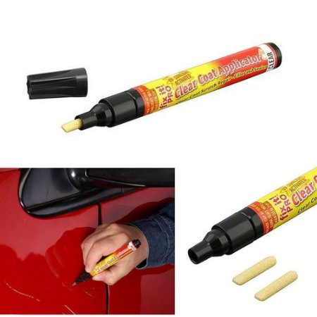 2pcs Car Scratch Repair Remover Pen Clear Coat Applicator Too(l Pack of 2)