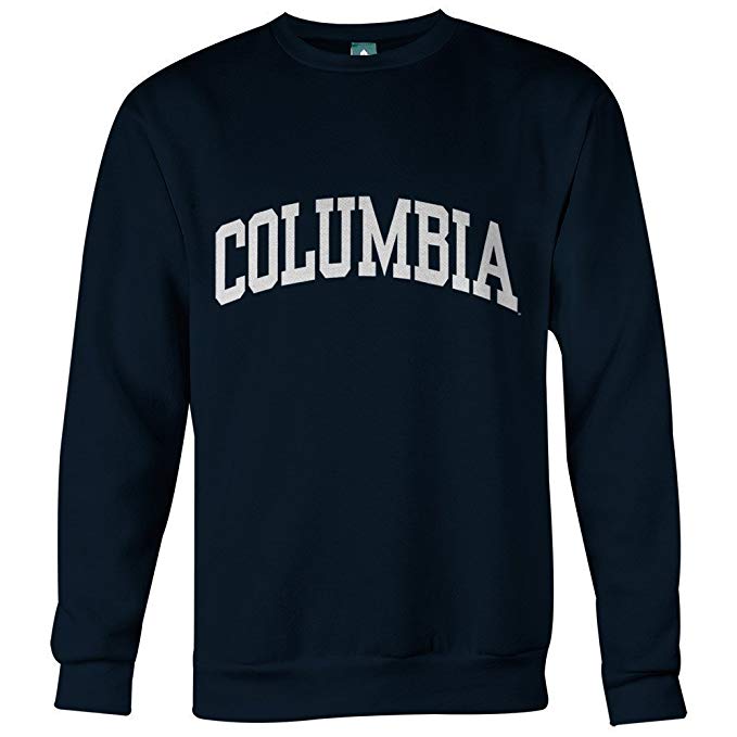 Ivysport Columbia University Classic Adult Crewneck Sweatshirt with Classic Logo, Sweatshirt