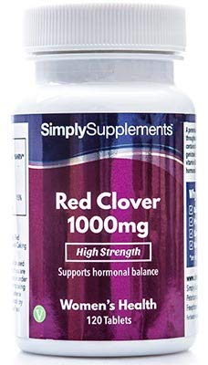 Red Clover Tablets 1000mg | High Strength Isoflavone Supplement | 120 Tablets | Manufactured in the UK