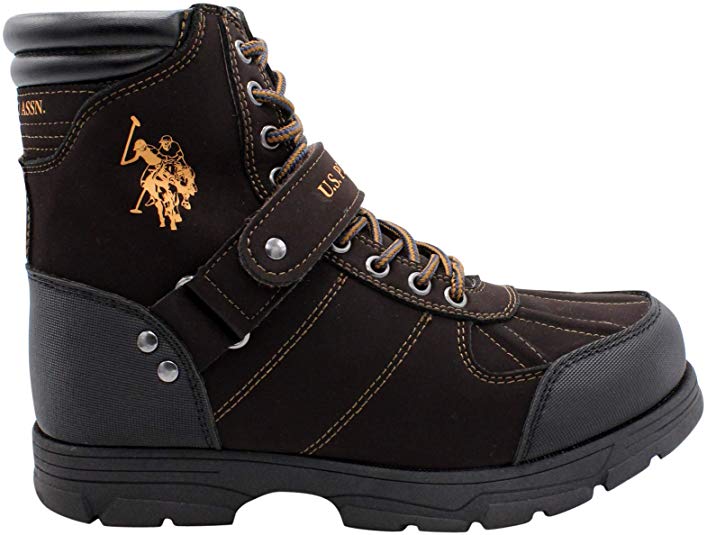 U.S. Polo Assn. Mens Connor Duck Toe Padded Collar Combat Boots