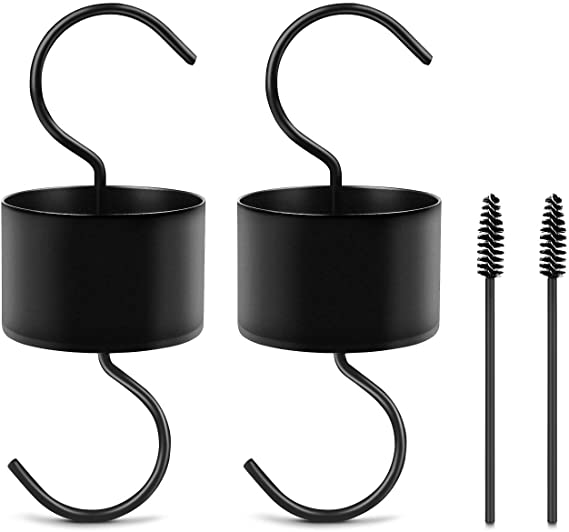 Kupton Ant Moat for Hummingbird Feeders, Hummingbird Feeders Ant Moat Trap to Get Rid of Ant, 2 Pack Accessory Hooks with 2 Pack Cleaning Brushes