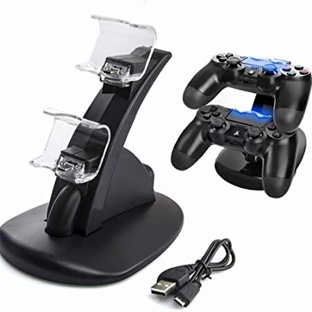 PS4 Accessories Dual Micro USB Charger Dock Joystick PS4 Charging Station for Dualshock4 Controller Charger Stand