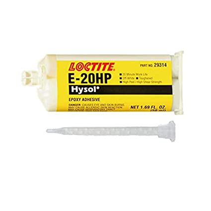 Loctite EA E-20HP (29314) 10-Pack - Toughened High-Strength 20-Min Set Off-White Epoxy - 50ml/1.7oz Cartridge