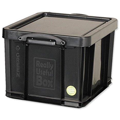 Really Useful Storage Box 42 Litre Solid Black Ref 42BK