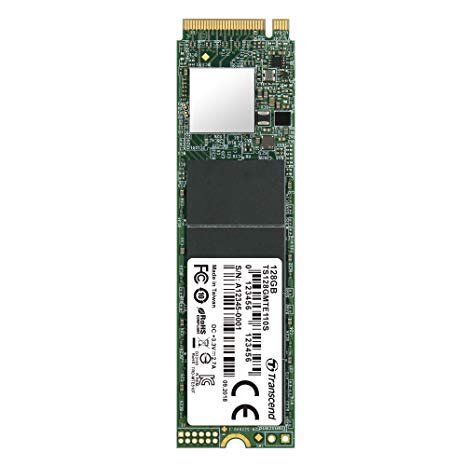 Transcend TS128GMTE110S 128GB NVMe PCIe Gen3 x 4 80mm M.2 Solid State Drive