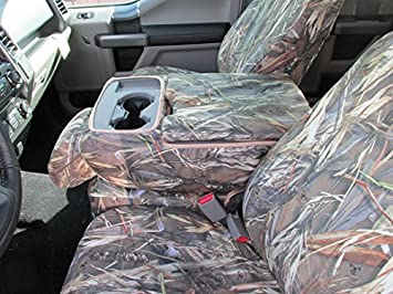 Durafit Seat Covers, 2017-2019 F250/F550 Seat Covers DRT Camo Endura for 2015-2019 Ford F150 Super Crew Front and Rear Seat Cover Set.Waterproof