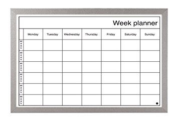 Bi-Office Dry Wipe Weekly Planning Board with Pen
