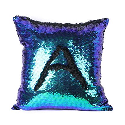 Funbase Double Color Sequins Throw Pillow Case Cushion Cover for Home Car Sofa Decorations