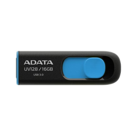 ADATA DashDrive Series UV128 16GB USB 30 Flash Drive BlackBlue AUV128-16G-RBE
