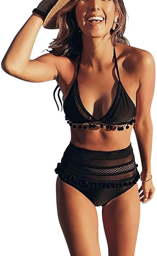 Bsubseach Womens High Waisted Bikini Sets Sexy Beach 2 Piece Bathing Suits