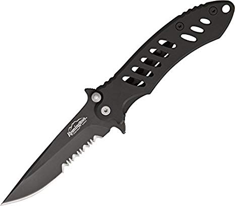 Remington F.A.S.T. Black Blade Folder Knife (Matte Black)