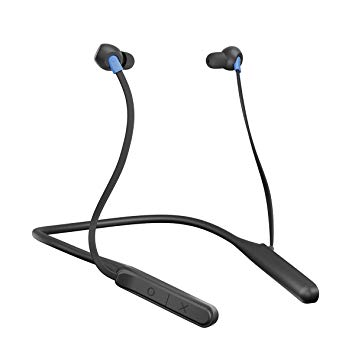 JAM Tune in Bluetooth Neckband Style Headphones | 30 ft. Range, 12 Hour Playtime, Hands-Free Calling, Sweat and Rain Resisitant IPX4 | Workout Earbuds Black