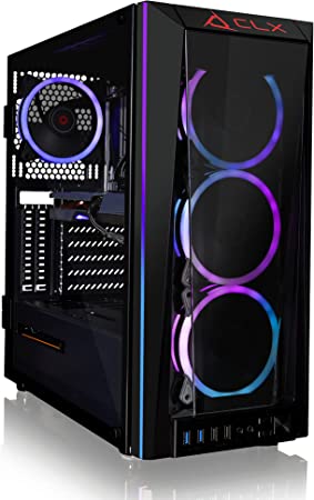 CLX Set Gaming Desktop - Liquid Cooled AMD Ryzen 9 5900X 3.7GHz 12-Core Processor, 32GB DDR4 Memory, GeForce RTX 3060 12GB GDDR6 Graphics, 500GB SSD, 4TB HDD, WiFi, Windows 11 Home 64-bit, Black