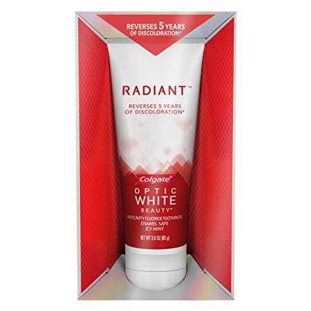 Colgate Optic White Radiant Whitening Toothpaste - 3 ounce (6 Pack)