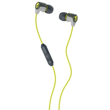 Skullcandy Riff Ear Bud with Mic for All 35mm Phones and Devices - Hot Graylime