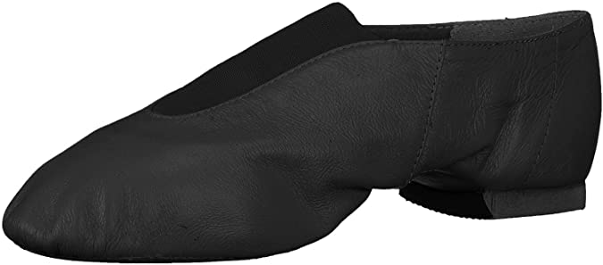 Bloch Dance Women's Super Jazz Leather and Elastic Slip On Jazz Shoe