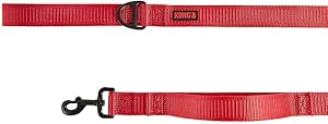 KONG Max HD Traffic Handle Ultra Durable Quick Control Leash 6' (Red)