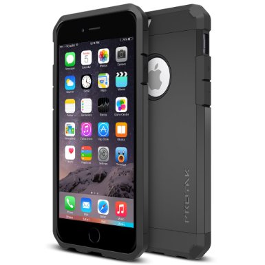 iPhone 6 Case, Trianium [Protak Series] Ultra Protective Case For Apple iPhone 6 4.7 inch [Black] Dual Layer   Shock-Absorbing Hard Bumper Cover [Lifetime Warranty]