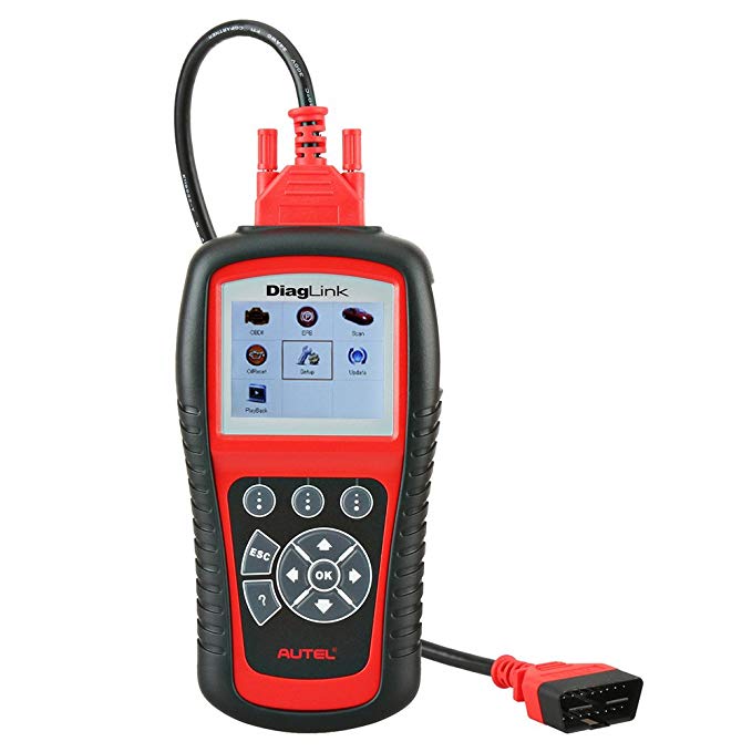 Autel Diaglink OBDII Code Reader Full Systems Diagnostic Scanner DIY Version of MD802 for Engine/Transmission/ABS/SRS/EPB/Oil Reset Service